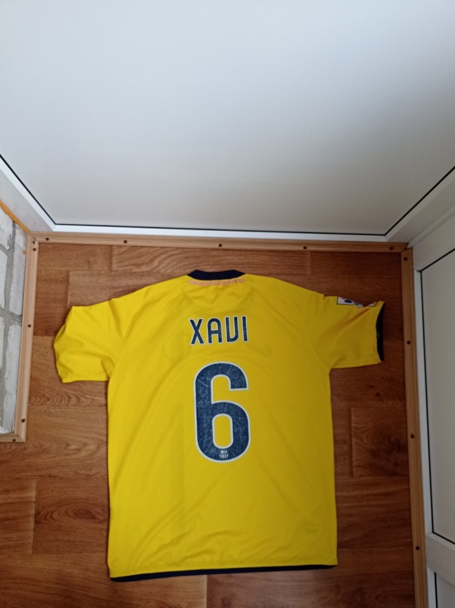 Maillot Xavi FC Barcelone 2008/2009 – Nike Taille S – Jaune – Occasion