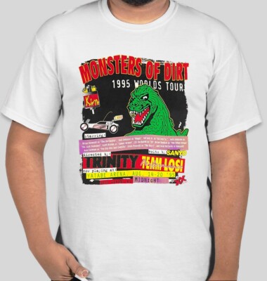 T Shirt TRINITY TEAM LOSI S M L XL MONSTERS OF DIRT KINWALD 1995 WORLDS TOUR
