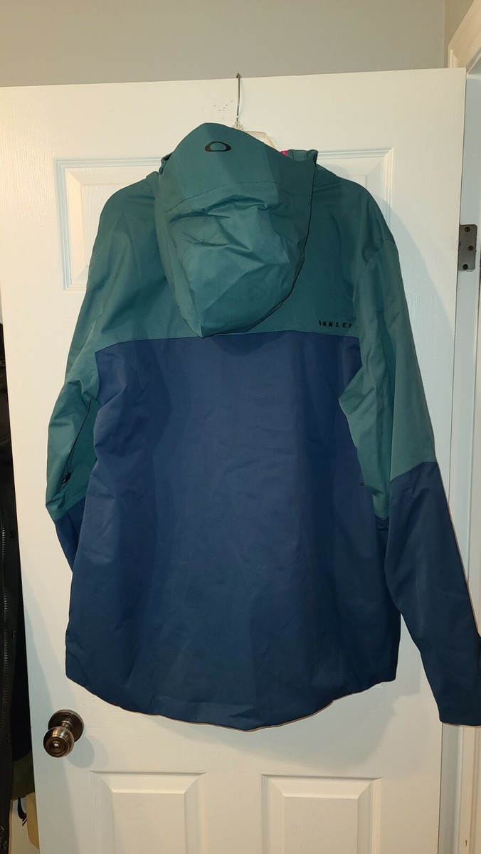 美品　オークリー　CRESCENT 2.0 SHELL　ジャケット　緑青　M 美品オークリーCRESCENT 2.0 SHELLジャケット緑青M