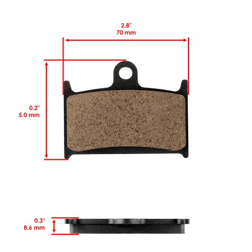 Brake Pads for Triumph 900 Speed Triple 1994-1998 Front Rear Motorcycle Pads - Picture 2 of 7