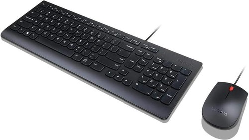 BLACK Lenovo Essential Wired Keyboard Mouse Combo - Picture 3 of 4