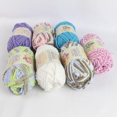 Bernat Baby Blanket Yarn, #6 Super Bulky 3.5oz 100% Polyester Multiple Colors
