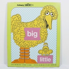 1973 Wooden Puzzle Sesame Street Big and Little Playskool