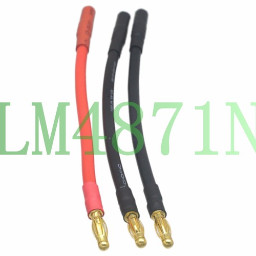 3pc/Set ESC HV 4MM Male to 4MM Female Bullet Plug Motor Brushless Castle Mambo - Picture 2 of 4