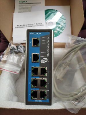 Moxa EDS-408A V1.1 Managed Redundant Switch 8Tx