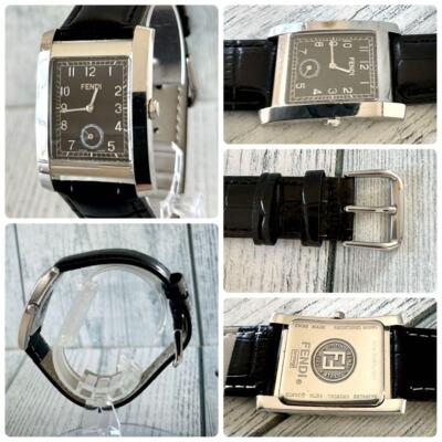 FENDI 7000G Small Seconds Watch 27mm Black Dial Quartz Men's