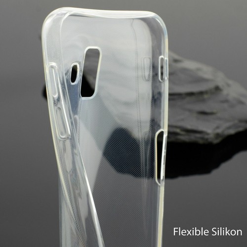 Hülle für Samsung Galaxy J6 Plus Tasche Silikon Case Cover Bumper + Schutz Glas - Photo 9/11