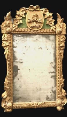 Miroir Style Louis XVI en Bois Doré, Fin 19ème Siècle en vente sur