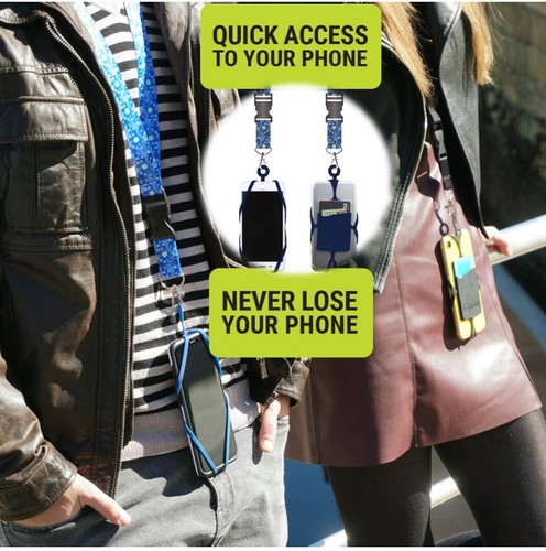 Universal Cellphone Lanyard Silicone Neck Strap Phone Holder for Outdoor Walking - Picture 7 of 7
