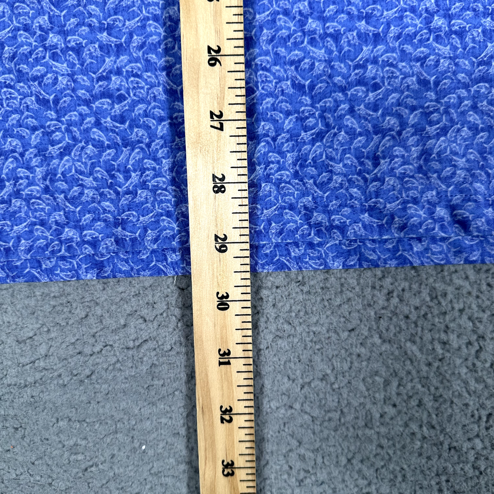 Hickey Freeman Shirt Mens Medium Blue Fish All Over Print Golf Polo