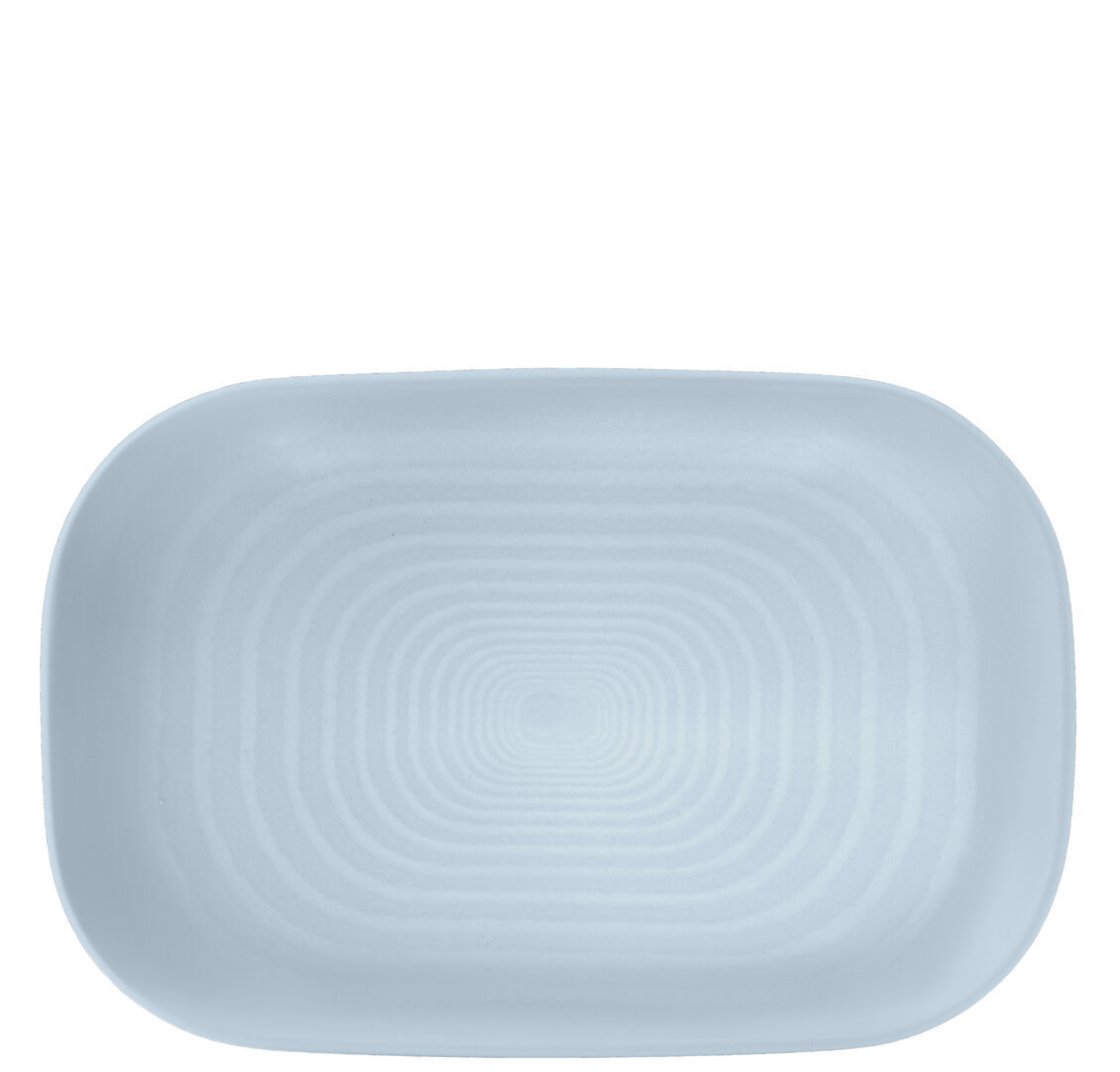 Circus Chambray Rectangular Platter Porcelain Serving Tray (29X19.5Cm) Pack Of 6
