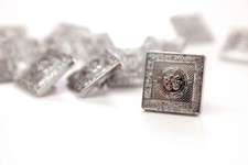 Square 18mm Chrome Prince Charlie, Argyll, Crail Kilt Jacket Buttons Bag of 12