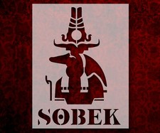 Ancient Egyptian God Sobek Stencil Reusable 8.5 x 11 Inches for Painting
