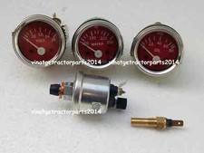 With Oiltemp Sender 52mm Electrical Oil Pressure Temp Volt -red With Oiltemp Sender 52mm Electrical Oil Pressure Temp Volt -red