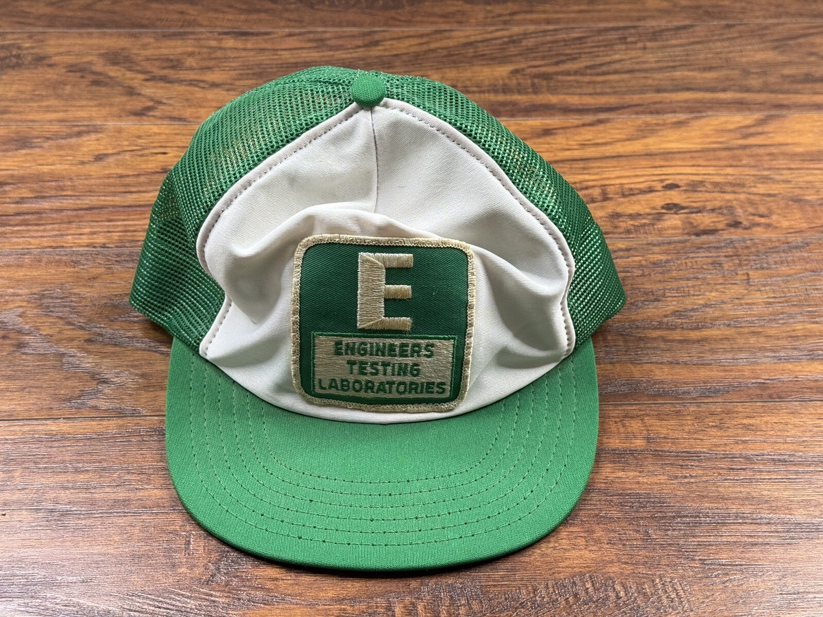 vintage engineers testing laboratories Trucker sn… - image 1