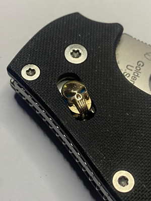 PUNISHER Ballkäfig für Spyderco Manix 2-XL-Lightweight Messing