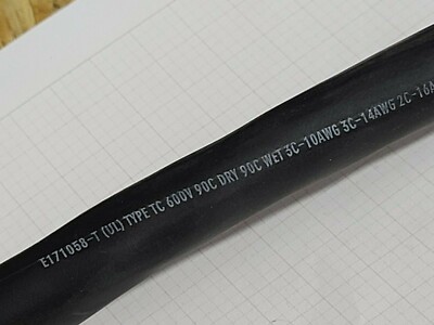 Teledyne Cable Solutions 10/3C+14/3CS+16/2C Overall Shielded Tray Cable TC /10ft