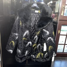 Libra Women’s Quilted Winter Coat Black Size 16 New