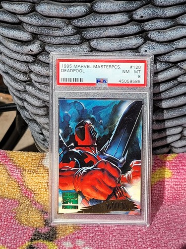 DEADPOOL #120 - 1995 MARVEL MASTERPIECES - PSA GRADED 8 Limited 90's X-Men - Picture 2 of 4