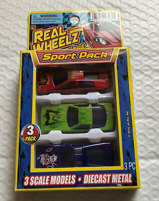 Racing Cars Diecast Metal Lot of 3 Sport Pack Scale Models JA-RU #3481 Sports