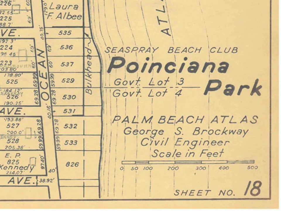 Palm Beach Atlas Sheets 18 and 18A - Barton Ave to Sea View Ave Foto 4 de 4