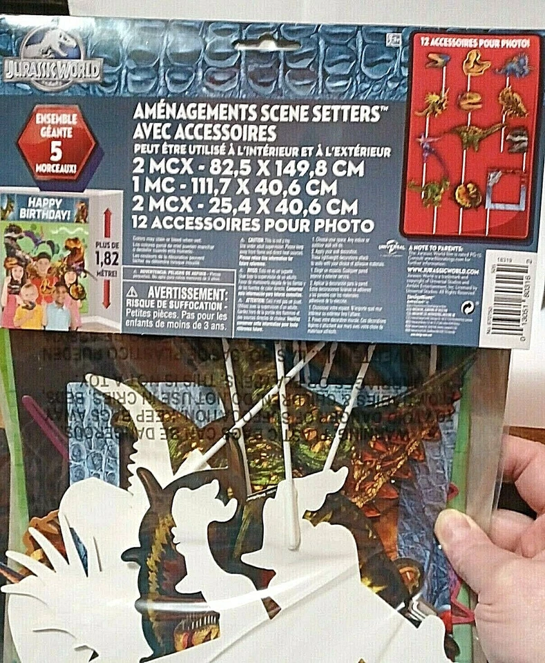 Jurassic World 17+ Piece Party Decorations Jumbo Banner Scene Setter Photo Props - Image 4 of 4