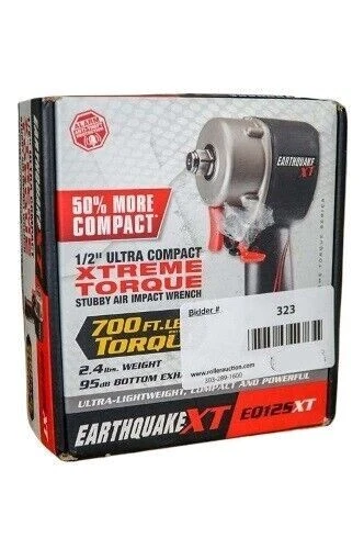 Llave de impacto de aire de par extremo ultra ligero Stubby de 1/2" motor automático de 700 lb Foto 3 de 3