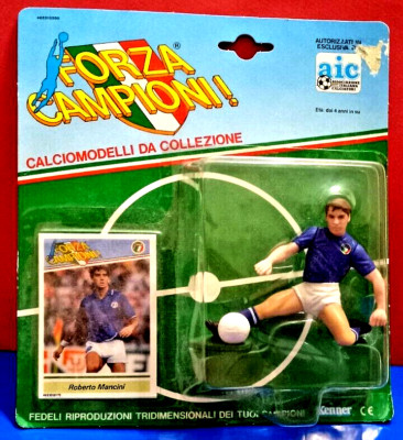 Forza Campioni! Roberto Mancini Action Figure by Kenner NOC 1983 with Mint Card