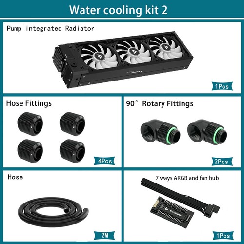 Barrow Water Cooling Kits 240mm 360mm Radiator+17W PWM Pump+Fan+Hose Fittings - 第 6/13 張圖片