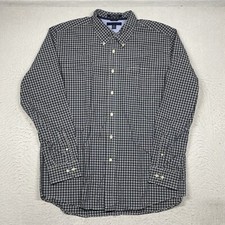 Tommy Hilfiger Shirt Mens XL Multicolor Plaid Button Down Long Sleeve