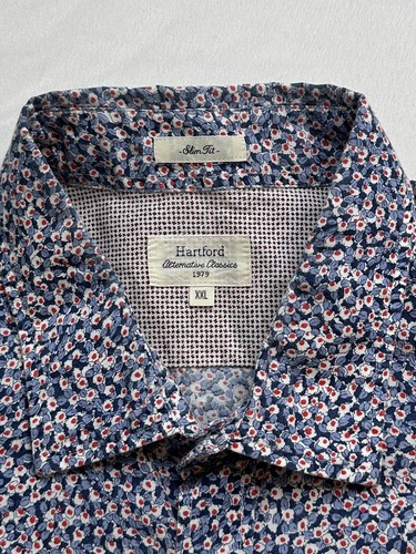 Hartford Alternative Classics Mens Size 2XL XXL Button Front Shirt Floral Print - Picture 6 of 8