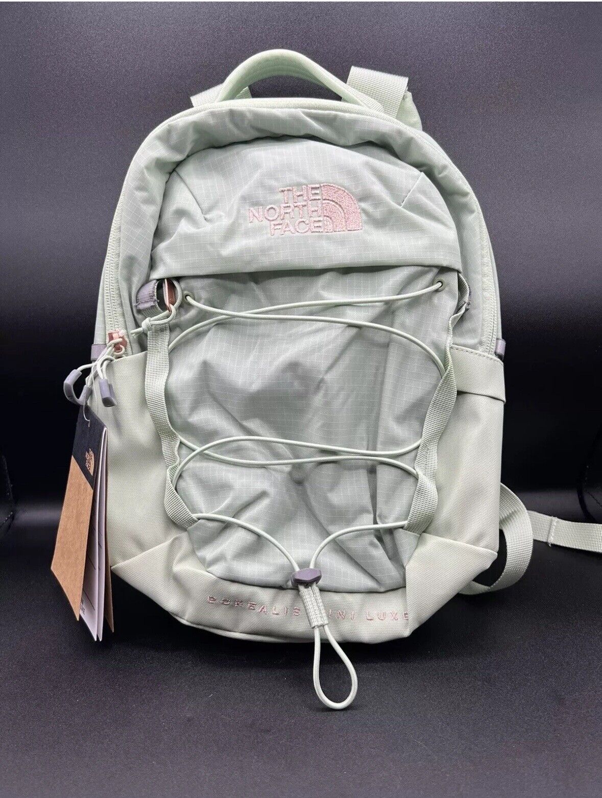 The North Face Borealis Mini luxe Backpack Misty Sage/ Burn NWT Hiking Travel