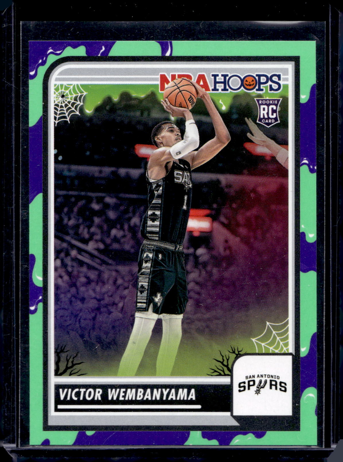 2023-24 Hoops Haunted Hoops #108 Victor Wembanyama Slime