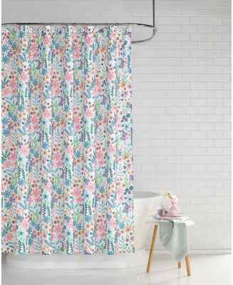 Charter Club Kids Butterfly garden Shower Curtain W/Flower Hooks, 13 piece set