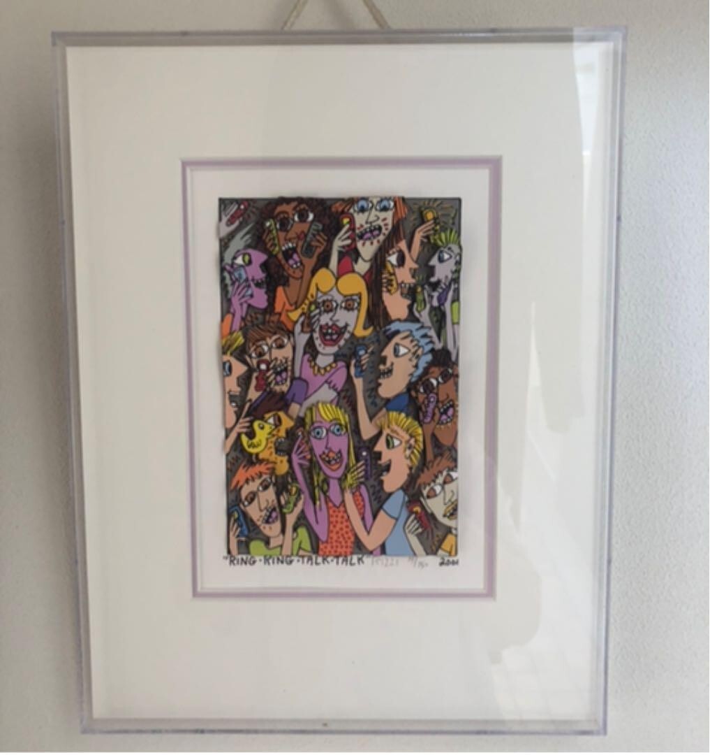 ジェームスリジィー  RING RING TALK TALK 2001 JAMES RIZZI RING RING TALK TALK 2001 3D Pop Art Silkscreen