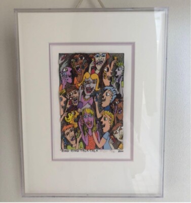ジェームスリジィー  RING RING TALK TALK 2001 JAMES RIZZI RING RING TALK TALK 2001 3D Pop Art Silkscreen