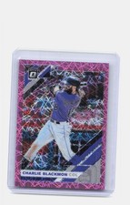 2019 Donruss Optic #131 Charlie Blackmon Pink Velocity #/199