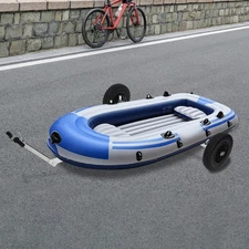 Boat Trailer Dolly Aluminum Alloy Boat Kayak Inflatable Sailboat Trailer Mover