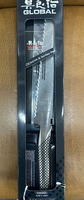 New Open Box Global G-9 - 8 1/2'' Bread Knife in retail box