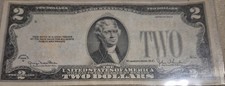 1928-G Red Seal 2 Dollar Note