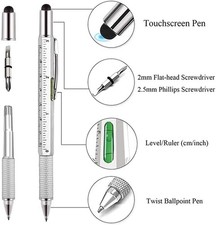 1 Pen Geometer Mason Level Screwdriver Touch Writing Pill Foreign Shipping