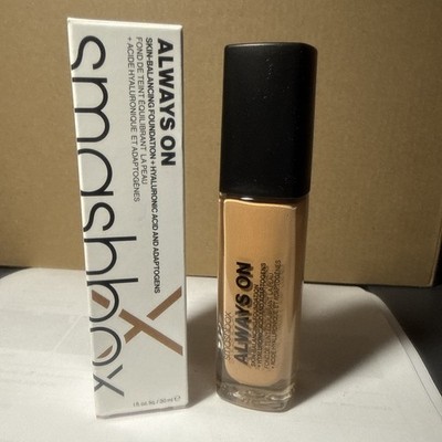 SMASHBOX Always on Skin Balancing Foundation + Hyaluronic Acid, M10-N, 1 FL OZ