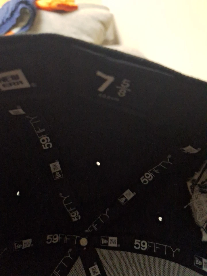 59fifty Raiders Sombrero Ajustado Raro Parche Lateral 7 5/8 Foto 4 de 4