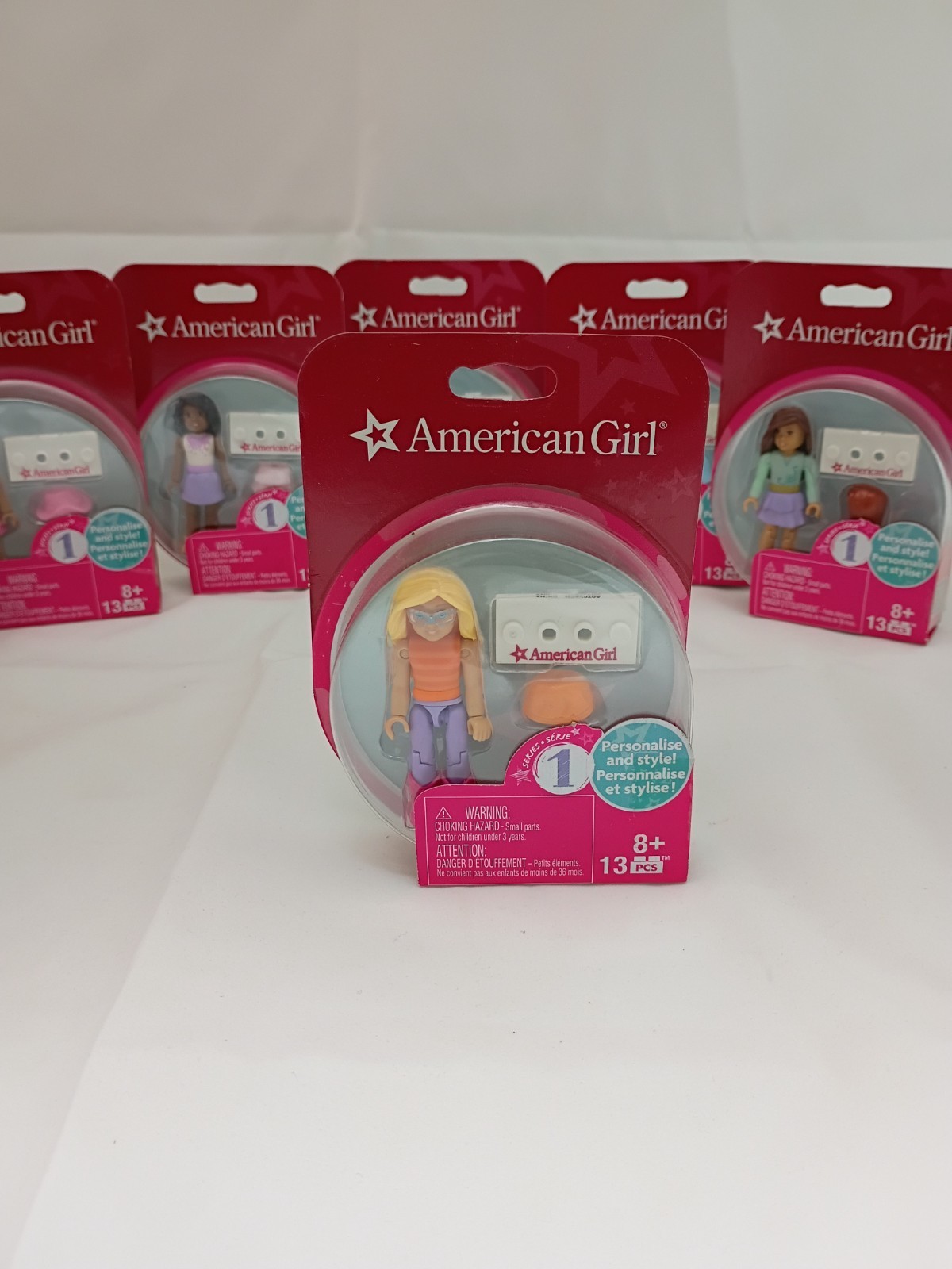 American Girl Mini Figures Mega Bloks Series 1 COMPLETE 2015 Awesome Set!
