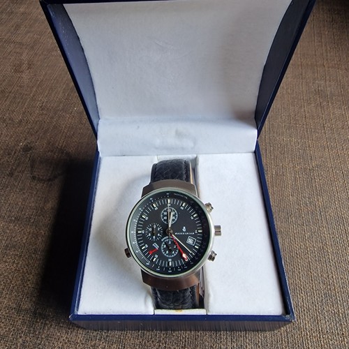 Hasselblad Chronograph Alarm Watch Quartz Working