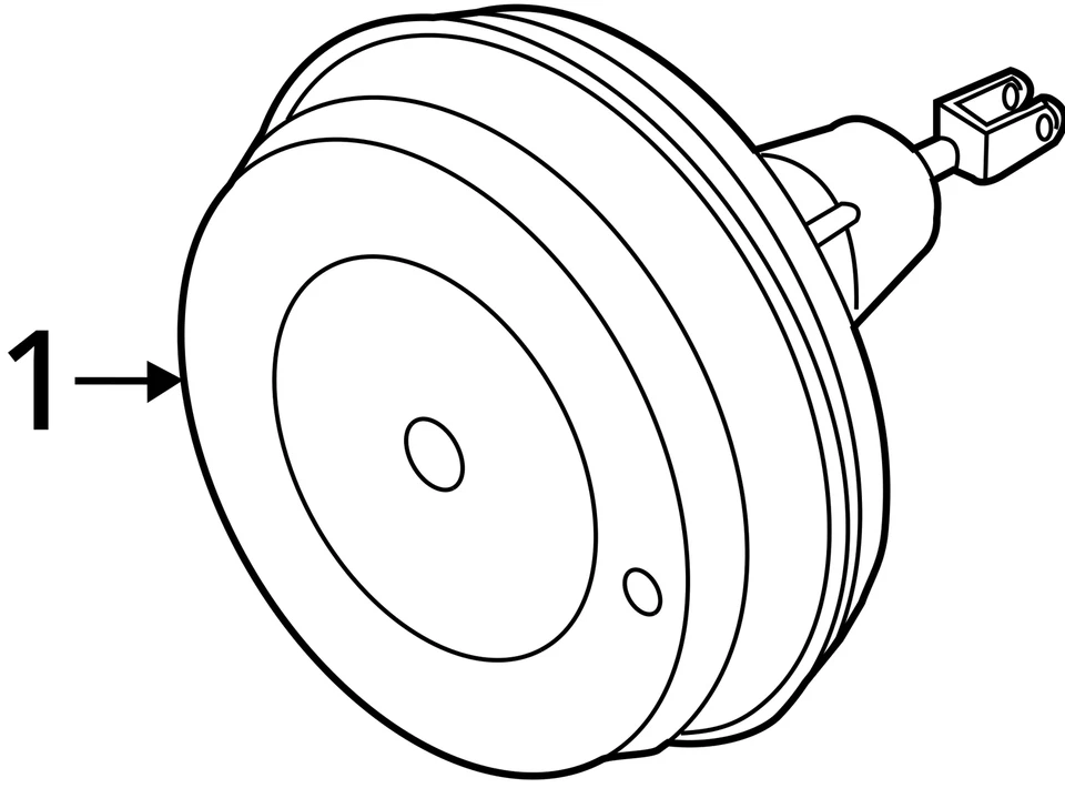 Power Brake Booster Fits 10-17 BMW 535i GT 834562 - Image 3 of 4