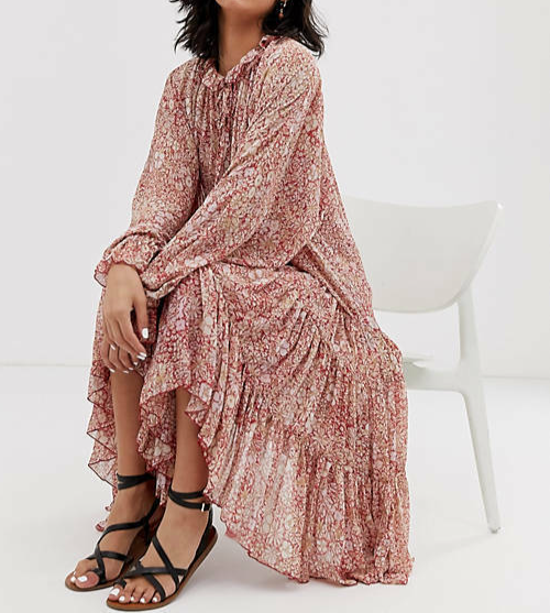 Free People NWT Size Small Flowy Floral Boho Maxi Dress NEW | eBay