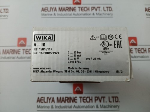 Alimentatore trasmettitore sensore pressione WIKA A-10 - 8-30V 25MA - Foto 14 di 14