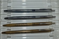 RITEPOINT Four Ballpoint Pens All Metal All Promos Made in USA Circa 1960's