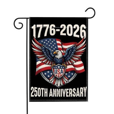 USA 250th Anniversary Garden Flag, 1776-2026 Patriotic Eagle Design, Double S...